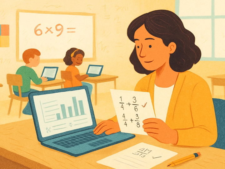 Editorial illustration for i‑Ready math questions: formats, examples, and smart prep that actually transfers.